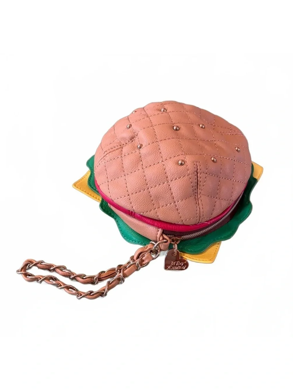 Betsey Johnson Novelty Hamburger Wristlet Purse